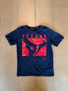NFL Houston Texans Youth Boys (M) • Short-Sleeve “Navy Liquid Camo” Texans Shirt